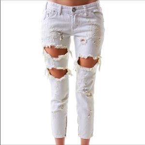 One Teaspoon Trashed Free Birds Jeans